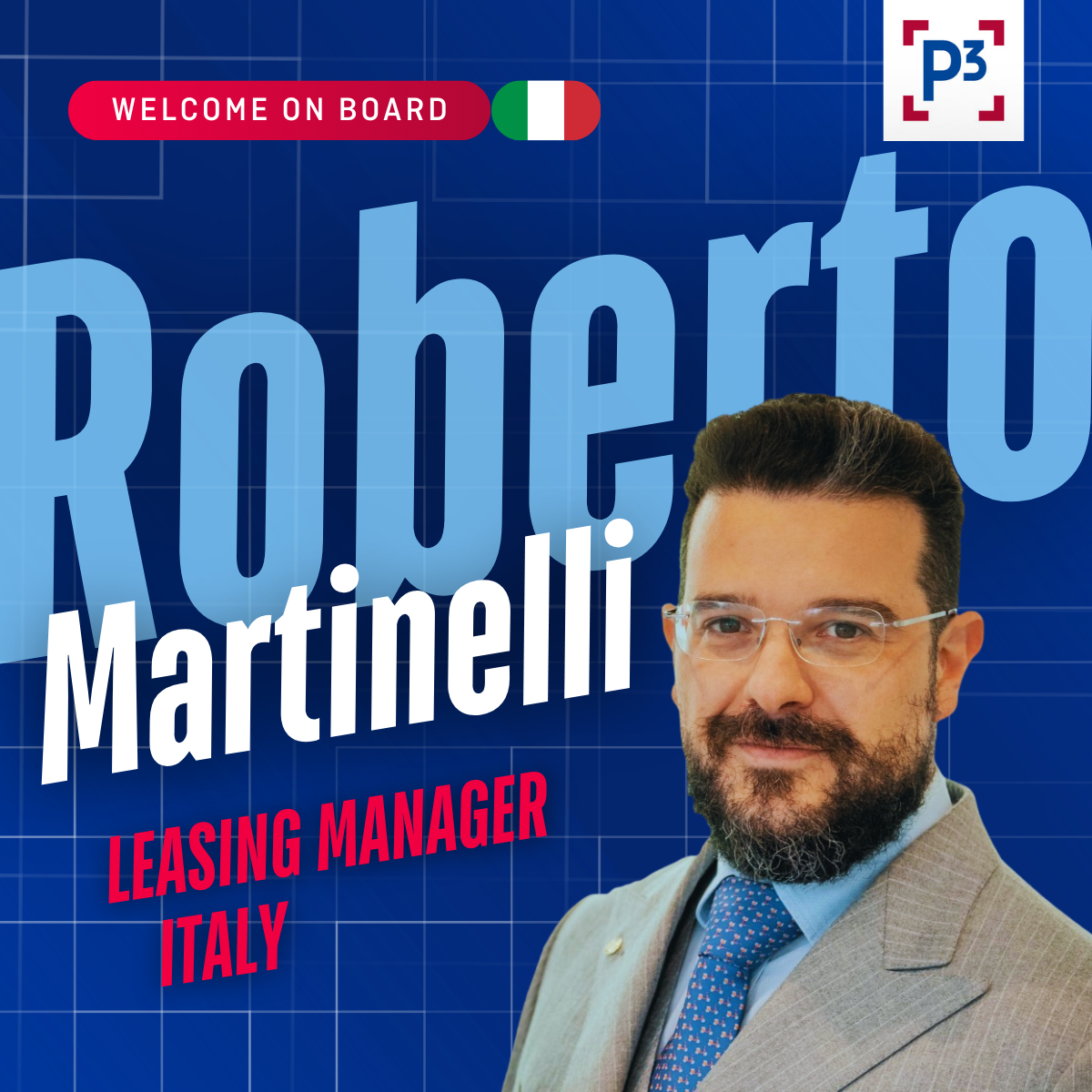 P3 Italy appoints Roberto Martinelli as Leasing Manager