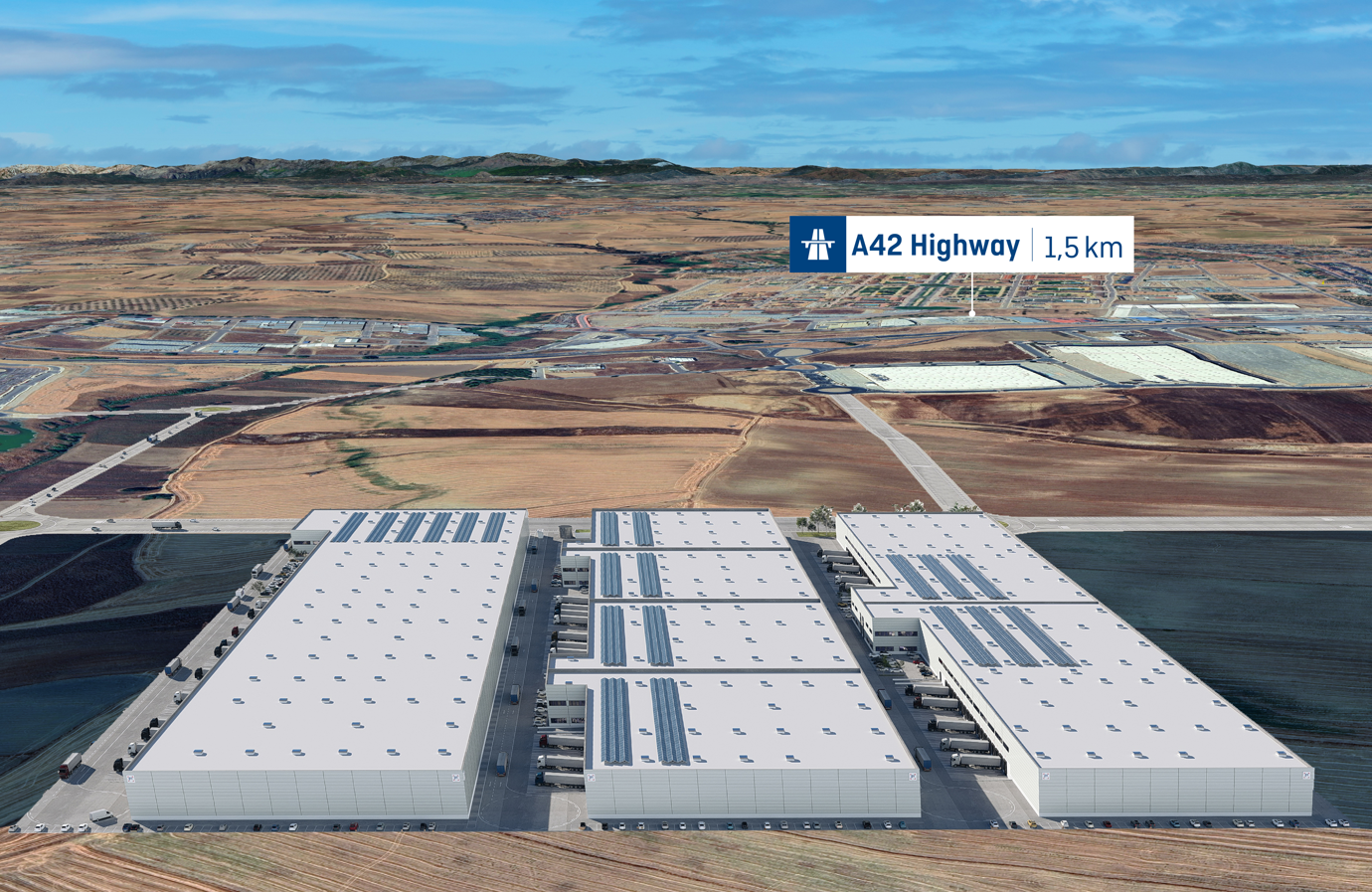 P3 will develop a logistics platform from 15.000 m² to 155,000 m² in the new Plataforma Central Iberum Norte in Illescas
